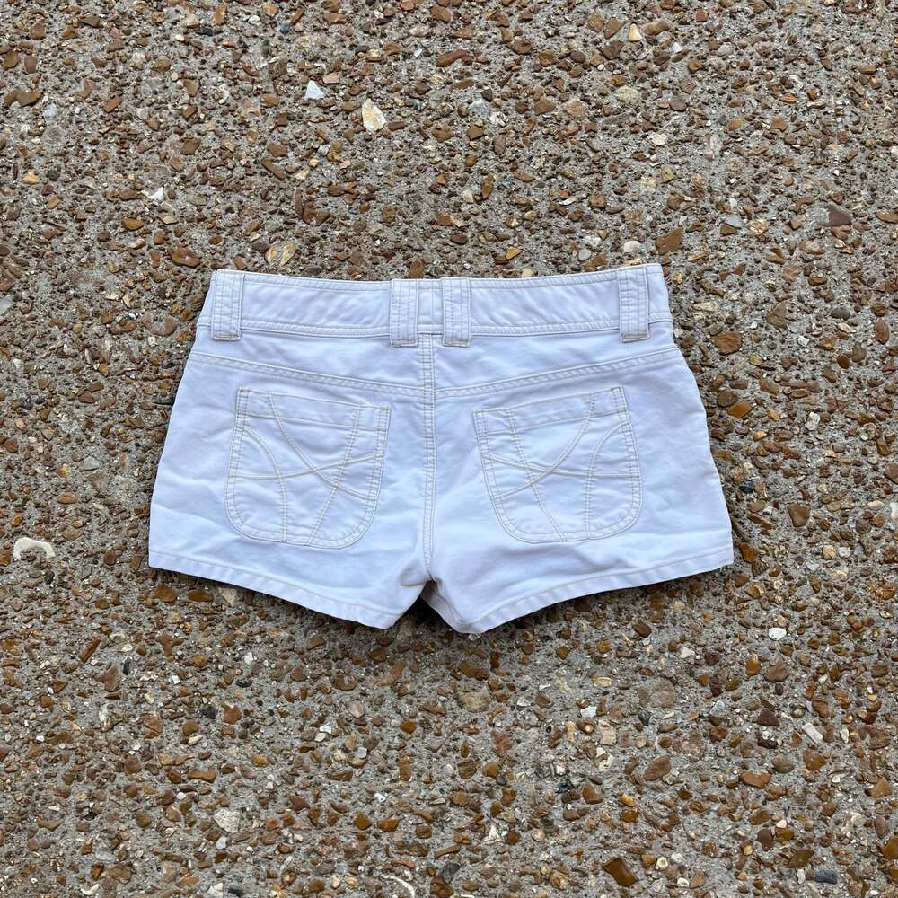 Aeropostale Authentic Brand White Denim Cargo Shorts Size 5/6